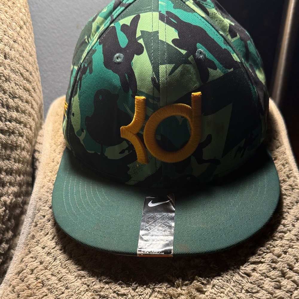 Nike KD Green and Yellow Camo Hat